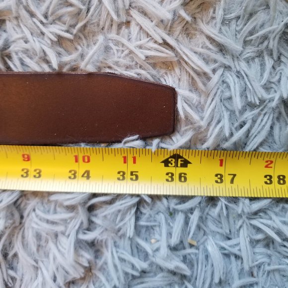 Dark brown AE leather belt, 36" - Picture 6 of 7